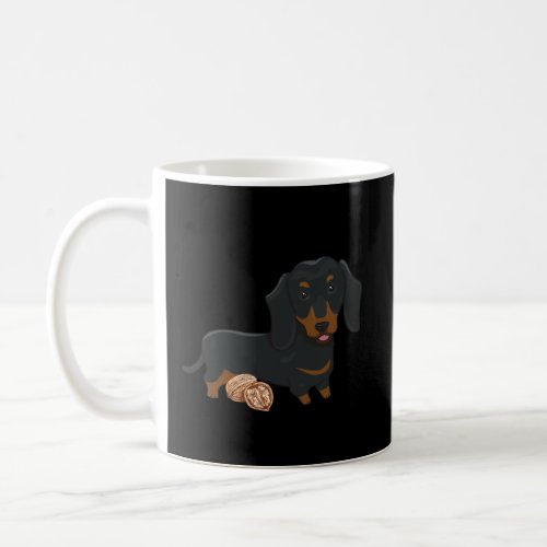 Dachshund weiner dog  saying Deez nuts  Coffee Mug
