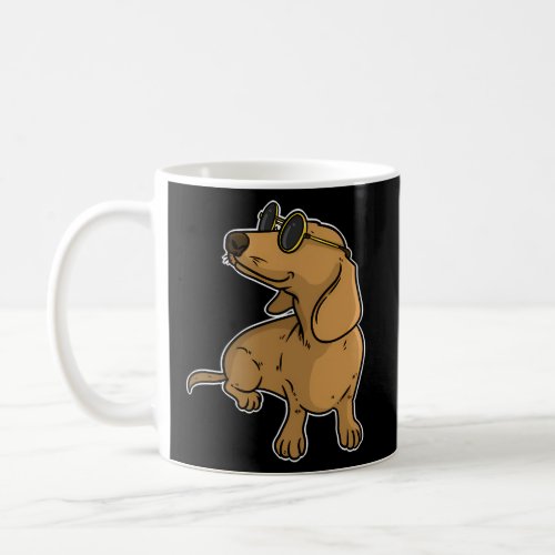 Dachshund Weiner Dog Sun Glasses Coffee Mug