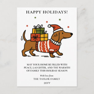 Dachshund Weiner Dog Ugly Sweater Holiday