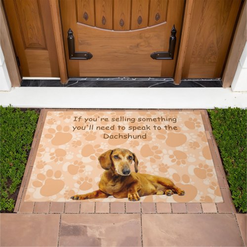 Dachshund Welcome Doormat