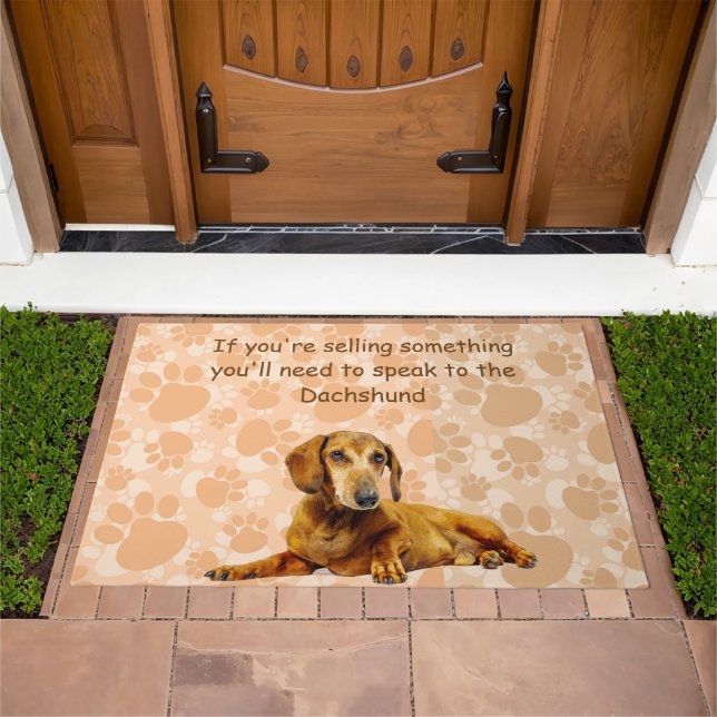 Dachshund Welcome Doormat (Outdoor)