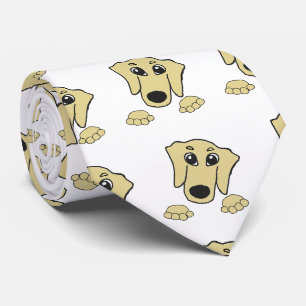 dachshund wheaten cartoon peeking neck tie