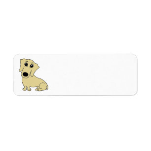dachshund wheaton cartoon label