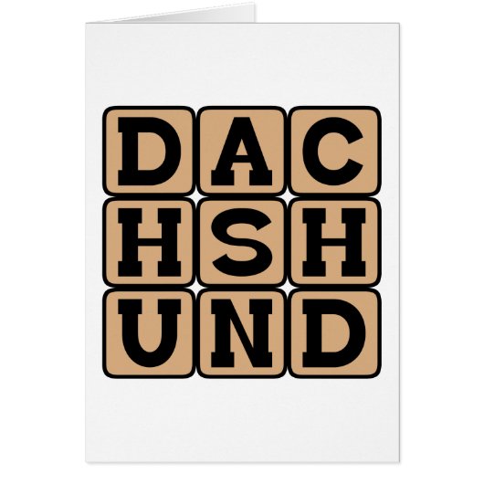 Dachshund, Wiener Dog (Front)