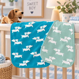 Dachshund Wiener Dog Baby Bay Burp Cloth