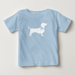 Dachshund Wiener Dog Baby Shower Blue Boy Baby T-Shirt