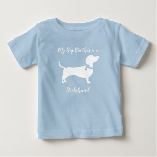 Dachshund Wiener Dog Baby Shower Blue Boy T-Shirt