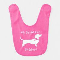 Dachshund Wiener Dog Baby Shower Pink Girl
