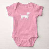 Dachshund Wiener Dog Baby Shower Pink Girl