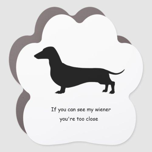 Dachshund Wiener Dog Car Magnet