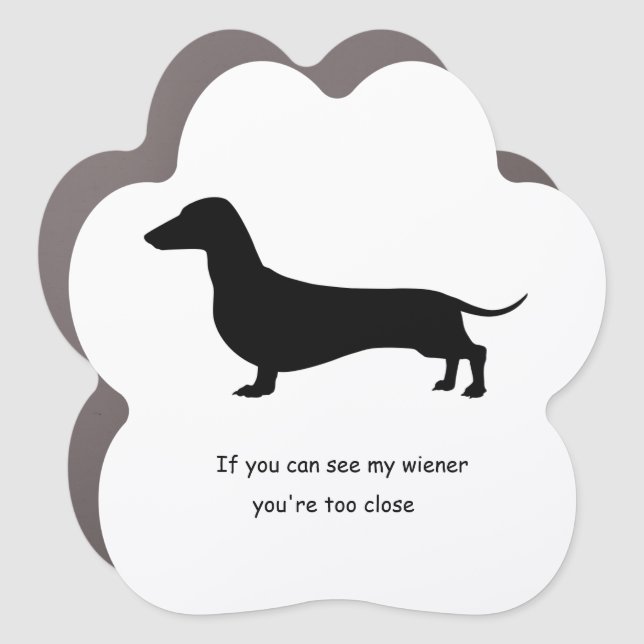 Dachshund Wiener Dog Car Magnet (Front)