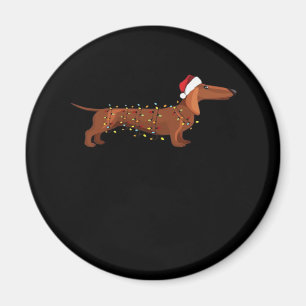 Dachshund Wiener Dog Christmas Light Essential T-S Magnet