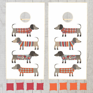 Dachshund Wiener Dog Cornhole Set