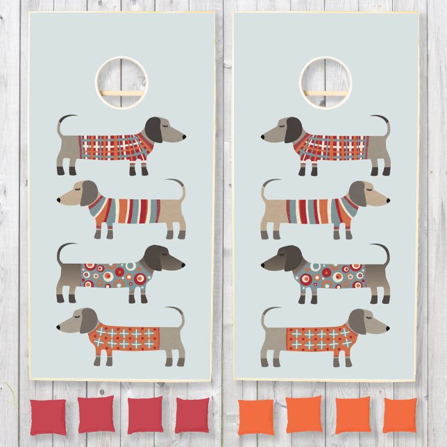 Dachshund Wiener Dog Cornhole Set (Creator Uploaded)