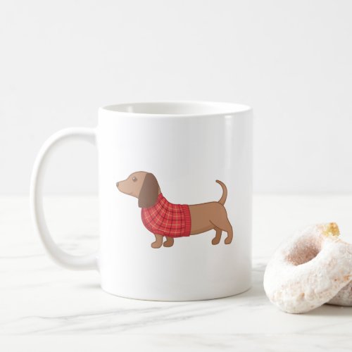 Dachshund Wiener Dog in a Sweater Coffee Mug