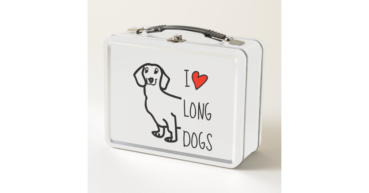 Dachshund Wiener Dog Love Cute Funny Quote Metal Lunch Box