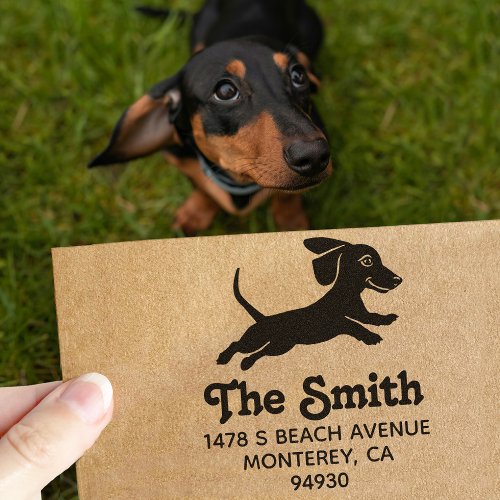 Dachshund Wiener Dog Owner Return Rubber Stamp