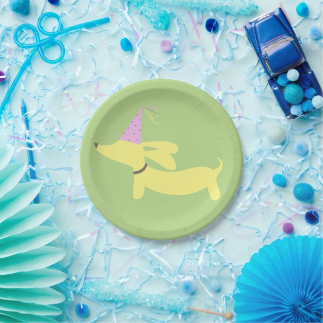 Dachshund Wiener Dog Party Paper Plates (Party)