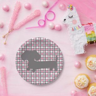 Dachshund Wiener Dog Party Paper Plates