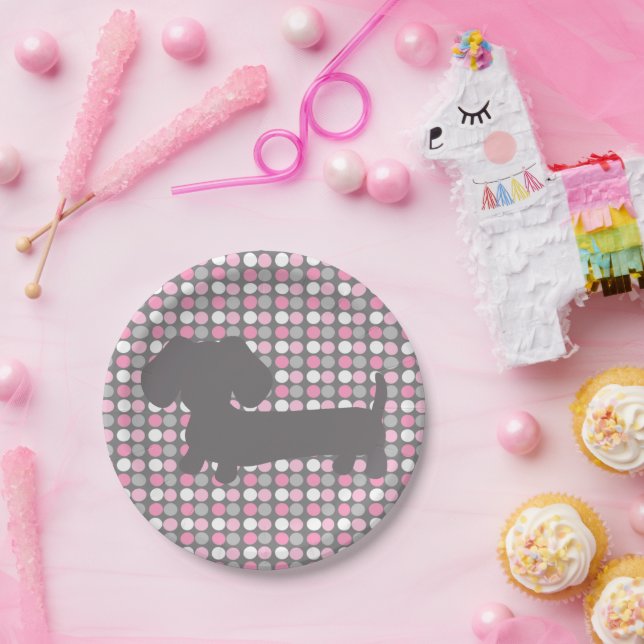 Dachshund Wiener Dog Party Paper Plates (Party)