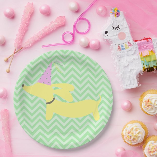 Dachshund Wiener Dog Party Paper Plates (Party)