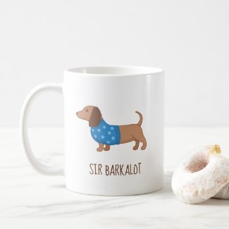 Dachshund Wiener Dog Puppy Custom Name V2