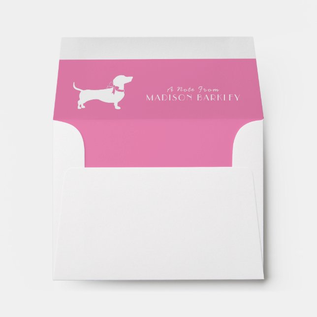 Dachshund Wiener Dog Puppy Envelope (Back (Bottom))