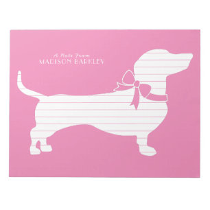 Dachshund Wiener Dog Puppy Notepad