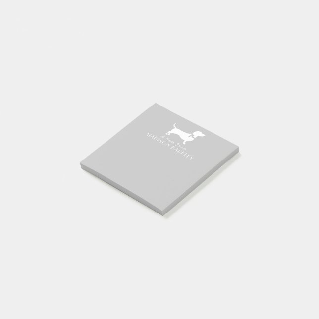 Dachshund Wiener Dog Puppy Notes (Angled)