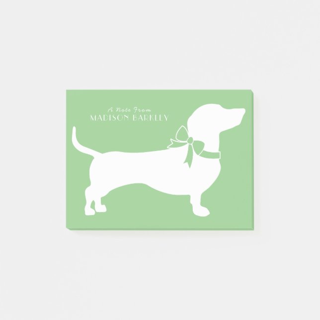 Dachshund Wiener Dog Puppy Notes (Front)