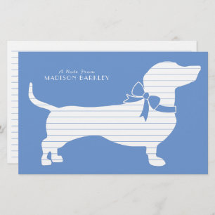 Dachshund Wiener Dog Puppy Stationery