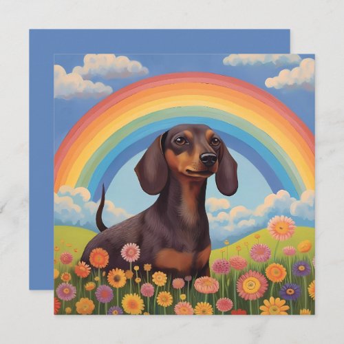 Dachshund Wiener Dog Rainbow Bridge Custom Name