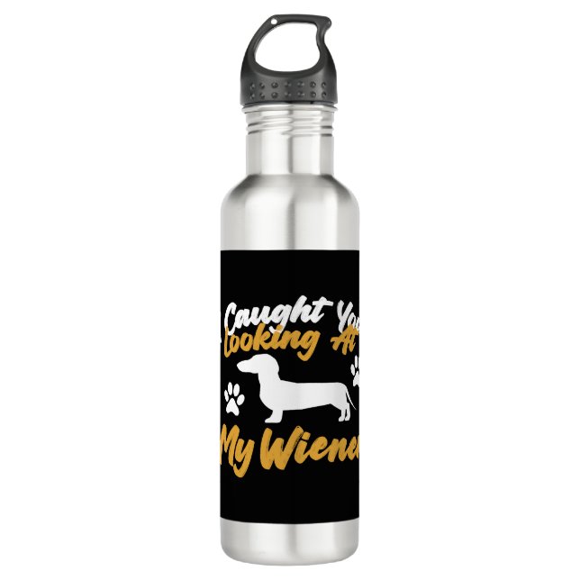 Dachshund Wiener Dog Stainless Steel Water Bottle (Front)