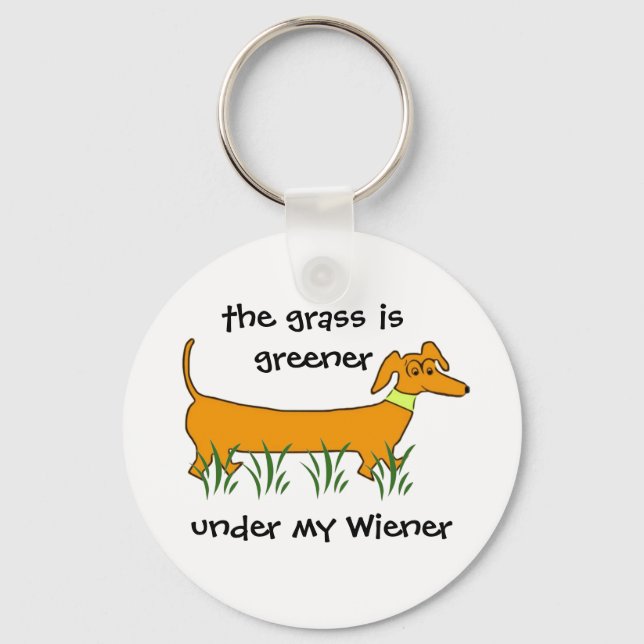 Dachshund Wiener Keychain (Front)