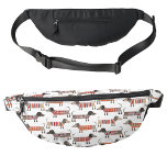 Dachshund Wiener Sausage Dog Fanny Pack<br><div class="desc">A fun Dachshung Wiener Sausage Dog pattern for animal lovers. Original art by Nic Squirrell.</div>