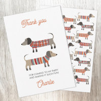 Dachshund Wiener Sausage Dog Personalized Party