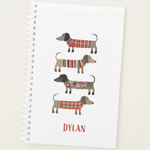 Dachshund Wiener Sausage Dog Personalized Planner
