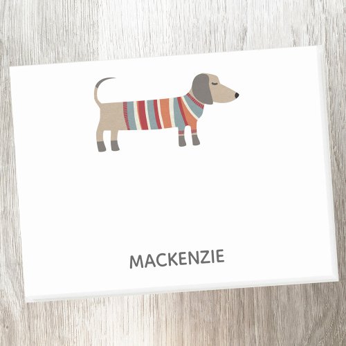 Dachshund Wiener Sausage Dog Personalized Post_it Notes