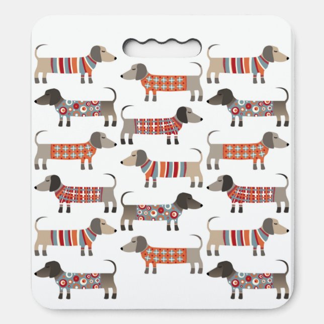 Dachshund Wiener Sausage Dog Seat Cushion (Front Vertical)