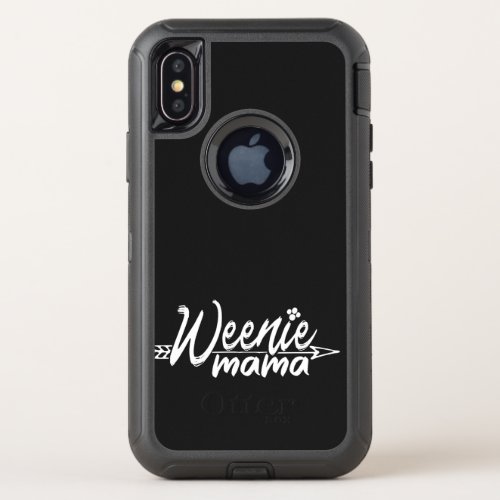 Dachshund Wiener Weenie Mama Dog Mom OtterBox Defender iPhone XS Case