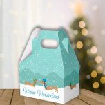 Dachshund Wiener Wonderland Christmas Gift Box<br><div class="desc">Get ready for a holly jolly *Wiener Wonderland* with this adorable dachshund-themed Christmas gift box! Featuring a parade of festive sausage dogs decked out in their holiday best, this box is almost too cute to open! Perfect for the wiener dog lover in your life, this box adds the paw-fect touch...</div>