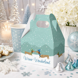 Dachshund Wiener Wonderland Christmas Gift Box