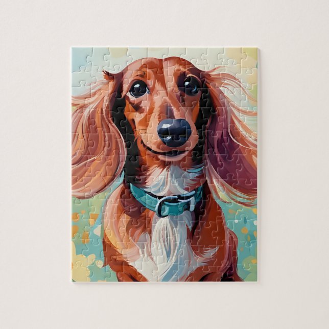 DACHSHUND Wienerdog fun kids puzzle  (Vertical)