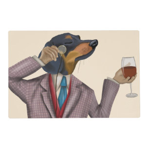 Dachshund Wine Snob Placemat