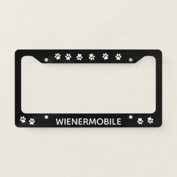 Dachshund Winermobile License Plate Doxie Mom Gift License Plate Frame by Smoothe1 at Zazzle