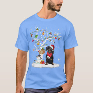Dachshund Winter Snow Tree Dog Christmas Winter T-Shirt
