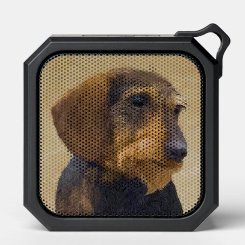 Dachshund Wirehaired Painting Original Dog Art Bluetooth Speaker