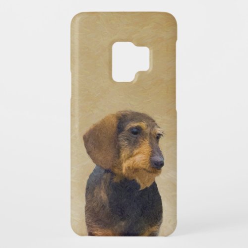 Dachshund Wirehaired Painting Original Dog Art Case_Mate Samsung Galaxy S9 Case
