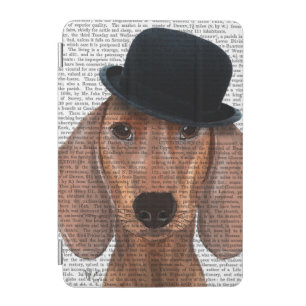 Dachshund with Black Bowler Hat iPad Mini Cover