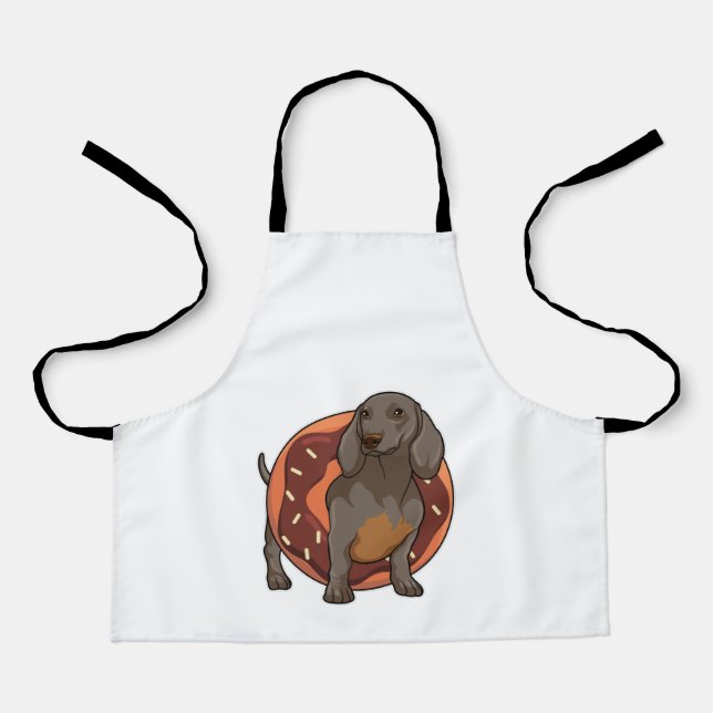 Dachshund with Donut Apron (Front)